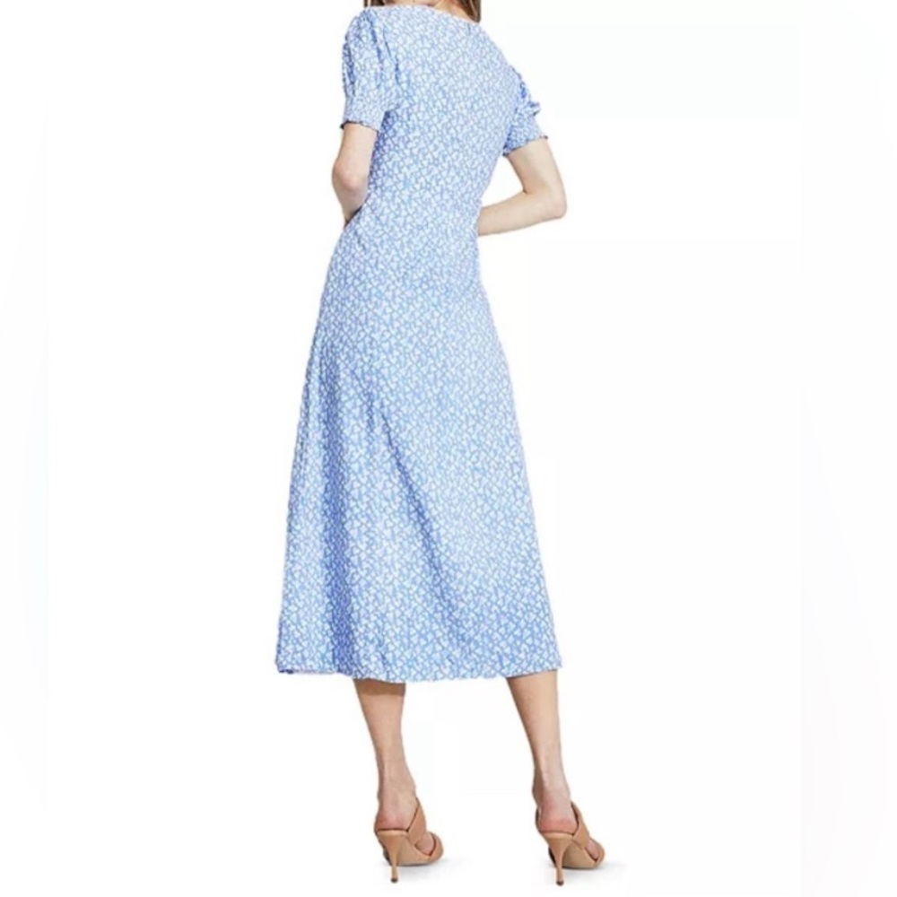 Bardot Light Blue Floral Midi Dress Size S - Picture 2 of 11